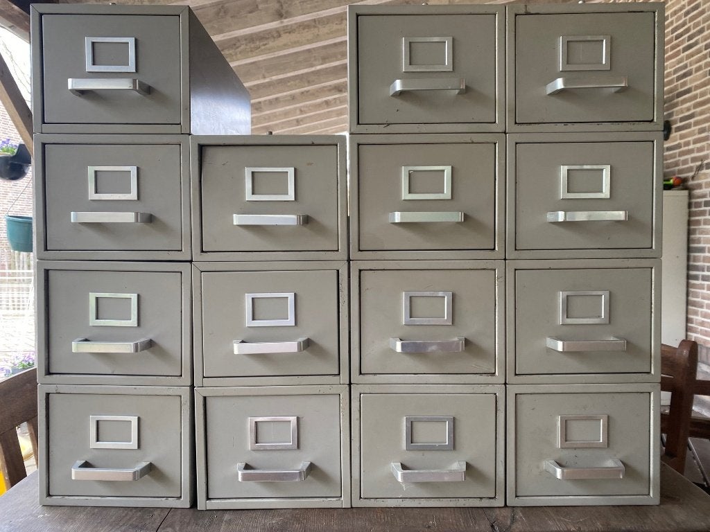 Nostalgische kaartenbak. Handig voor ansichtkaarten etc., Ophalen, 1960 tot 1980, Gelopen, Overijssel