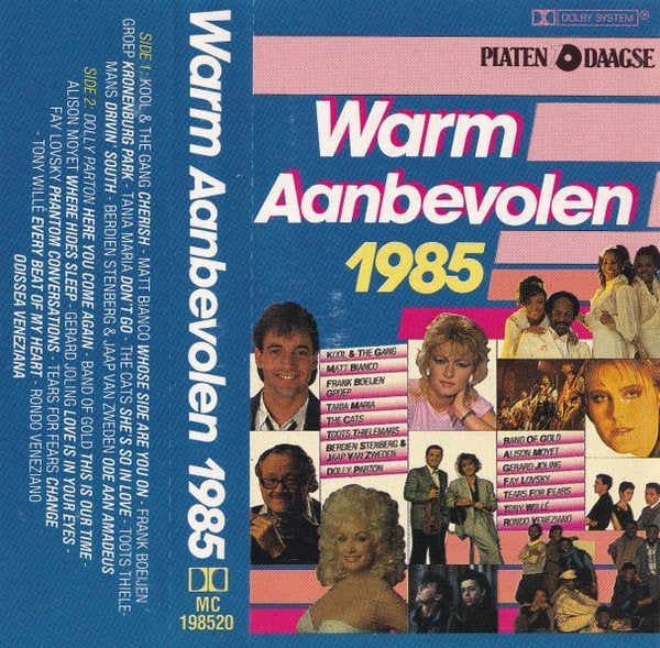 WARM AANBEVOLEN 1985 (MC), Cd's en Dvd's, Ophalen of Verzenden, Zo goed als nieuw, Origineel, 1 bandje