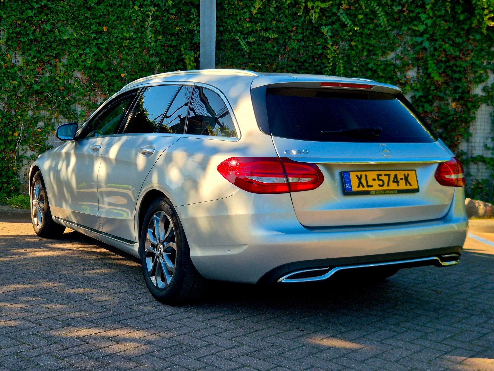 Mercedes-Benz C-klasse Estate 180 Business Solution | Pano |, Auto's, Mercedes-Benz, Automaat, Achterwielaandrijving, Leder en Stof