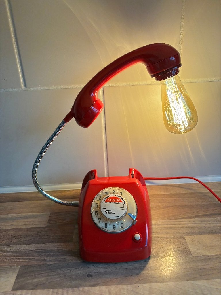 vintage telefoon, Ophalen of Verzenden, Gebruikt, Met draaischijf