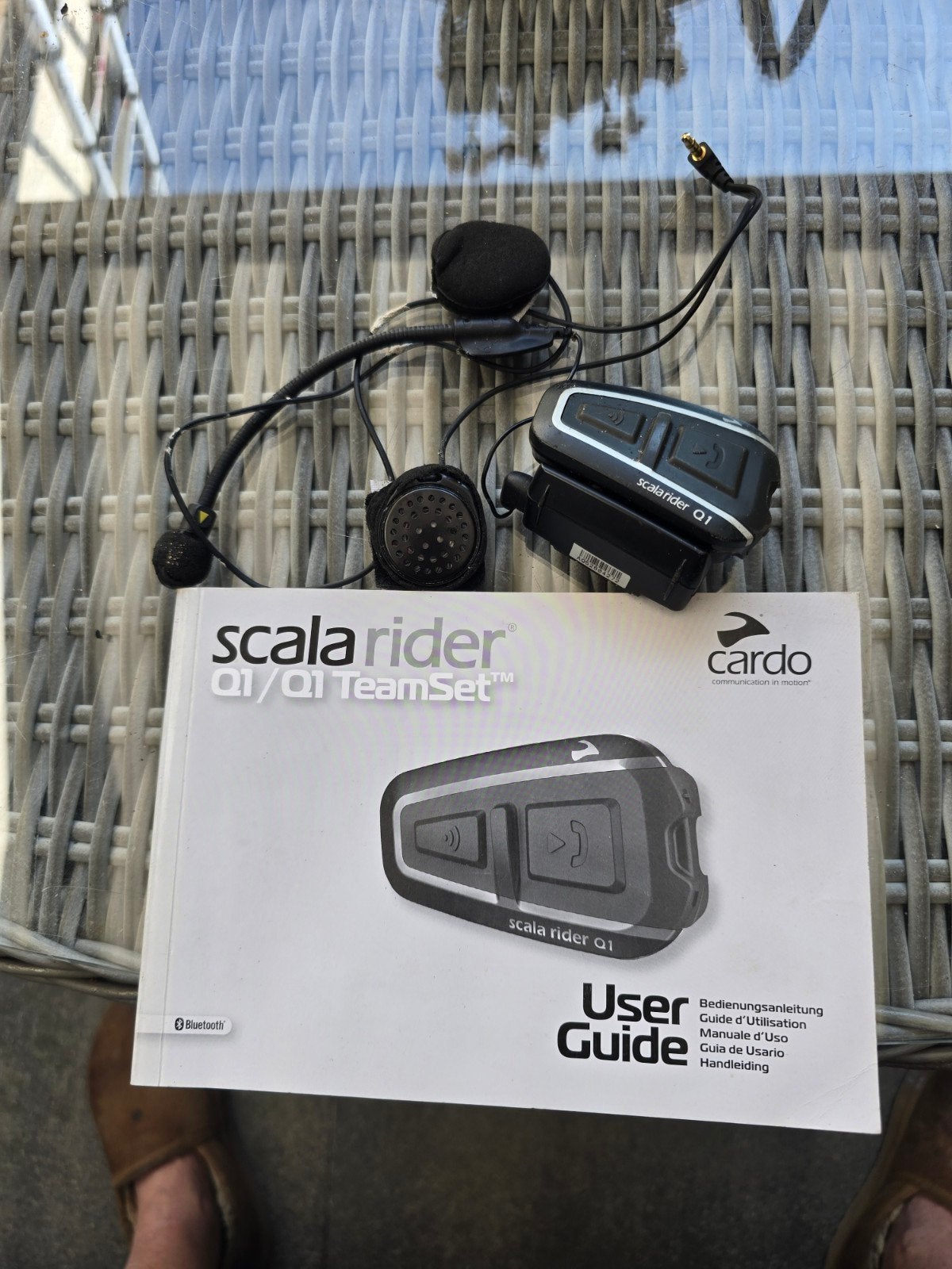 Cardo Scala Rider Q1 Bluetooth Intercom Headset, Ophalen of Verzenden, Gebruikt