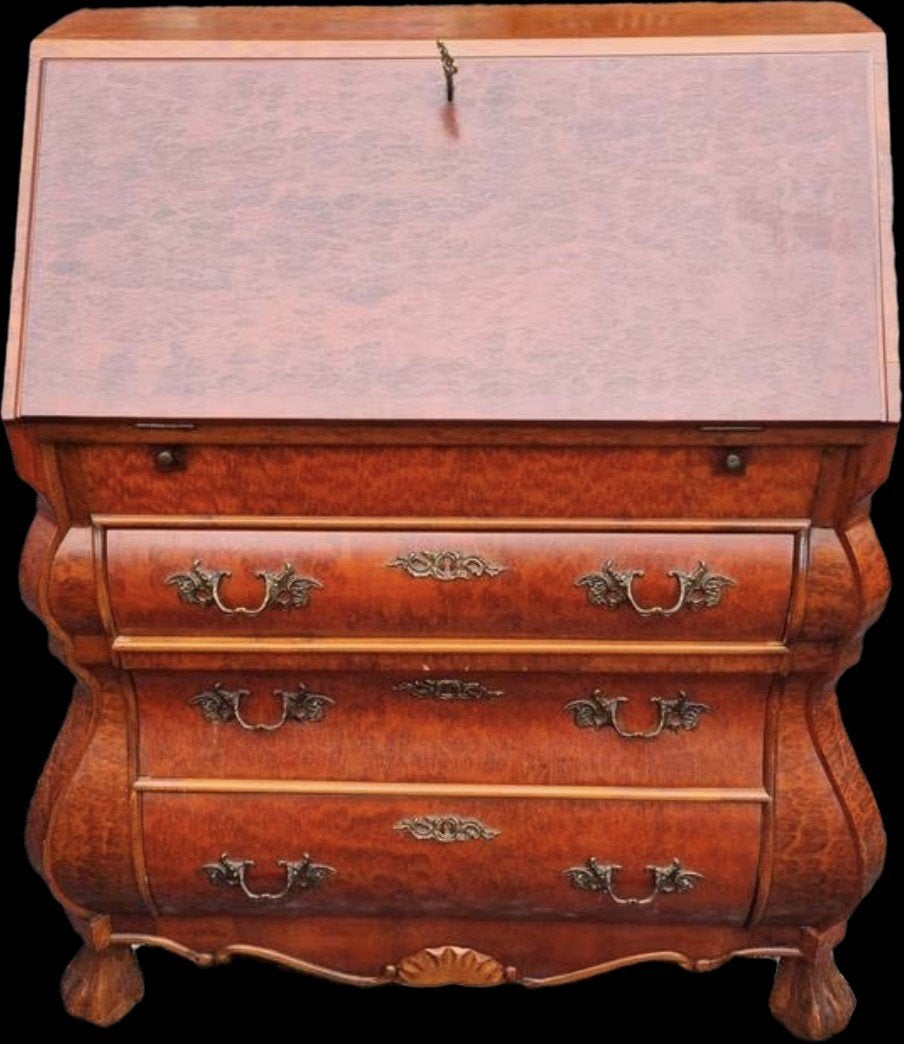 Antiek Biedermeier secretaire bureau met lades, Ophalen of Verzenden