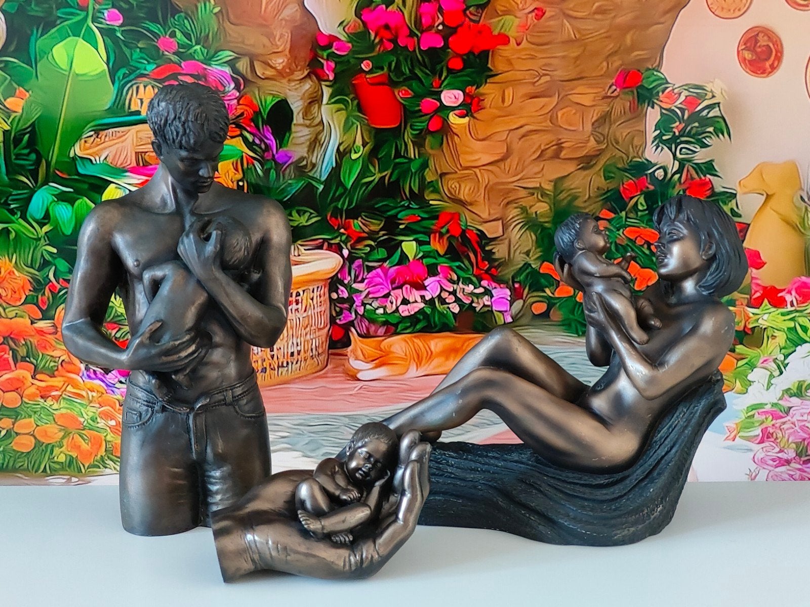 Beeldenset ‘Liefde & Nieuw Leven’ – O Tupton, Verzamelen, Beelden en Beeldjes, Ophalen of Verzenden