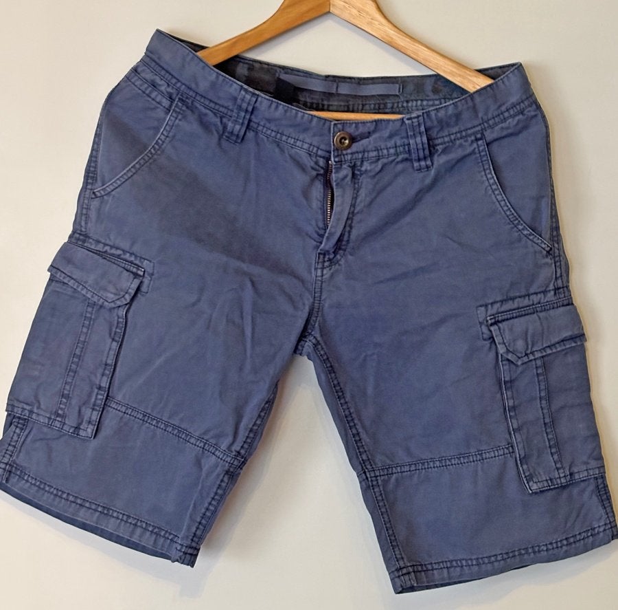 O'Neill blauwe cargoshorts voor jongens, maat 176, Broek, Ophalen of Verzenden, Zo goed als nieuw, O'Neill