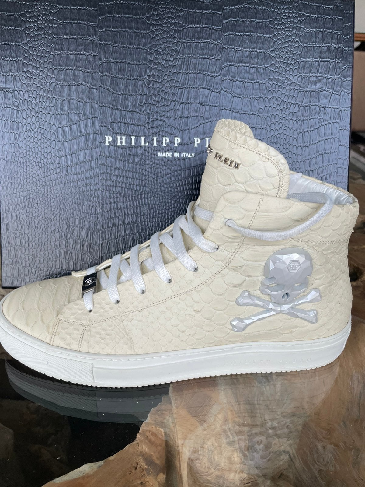 Philipp Plein heren  Hi - top sneakers, Ophalen, Zo goed als nieuw, Sneakers of Gympen