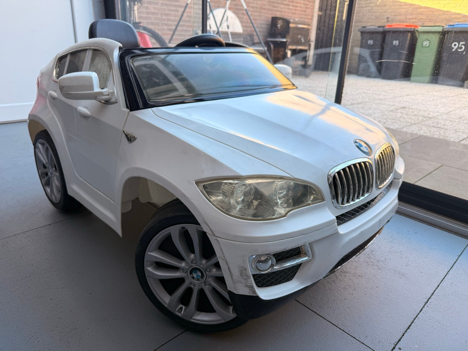 12V Kinderauto BMW X - Gebruikt met afstandsbediening, Ophalen, Gebruikt, Loopvoertuig