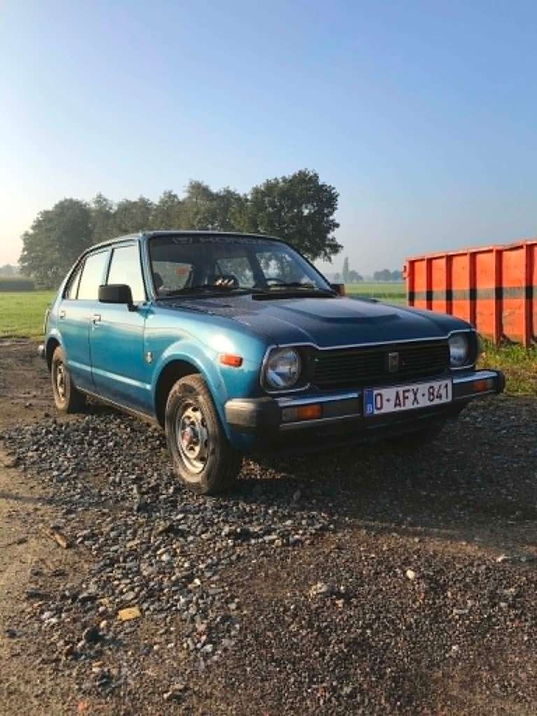 honda civic 1978, Auto's, Honda, Voorwielaandrijving, 4 cilinders, Blauw, Handgeschakeld