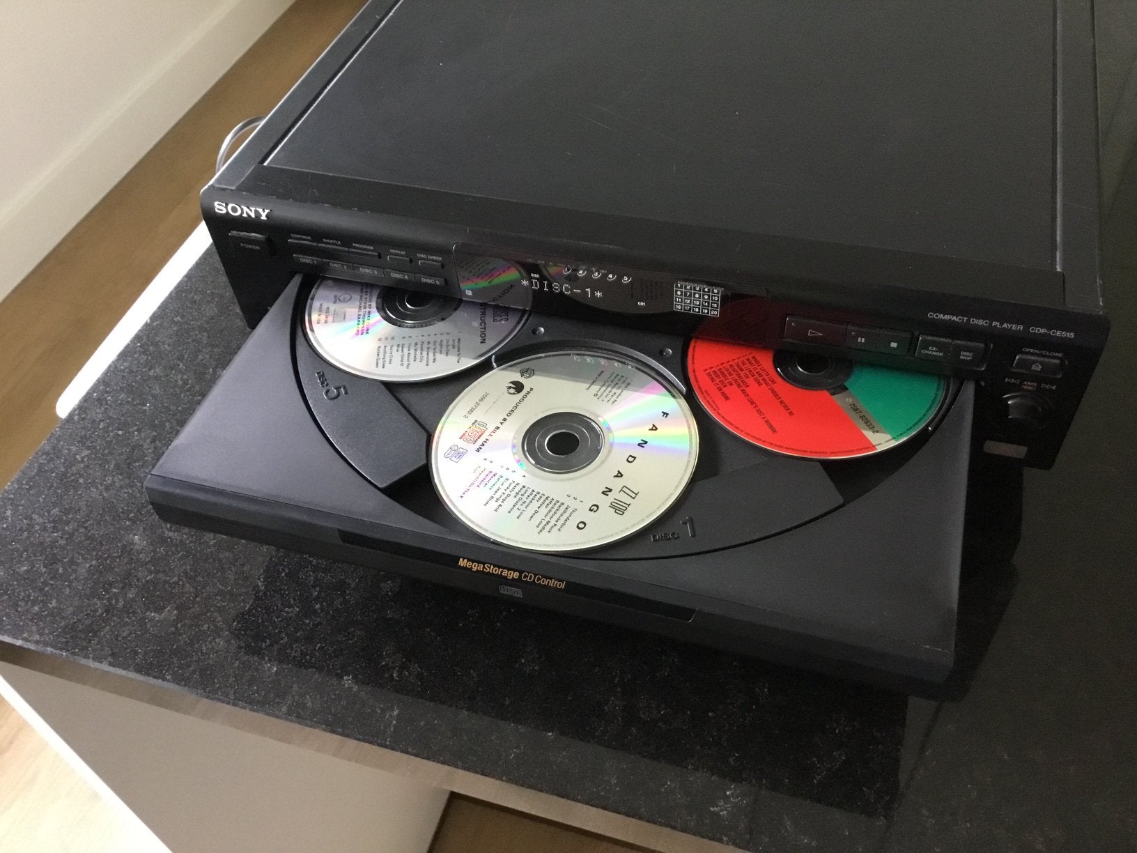 Sony CD wisselaar CDP-CE515 +  Sony 10 CD Changer CDX-51, Audio, Tv en Foto, Cd-spelers, Ophalen of Verzenden, Gebruikt, Sony