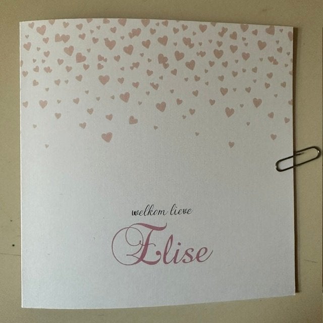 Geboortekaartje  Elise 27-6-2018 , HIPDESIGN, Ophalen of Verzenden, 2000 tot heden, Geboortekaartje