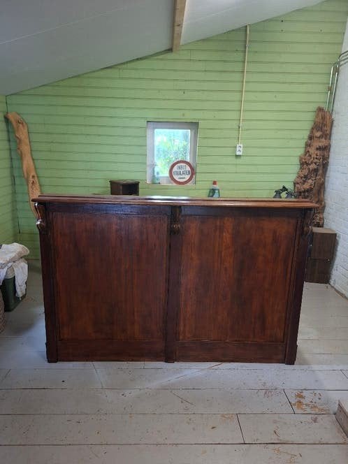 Teakhouten Toonbank / Balie / Bar, Ophalen