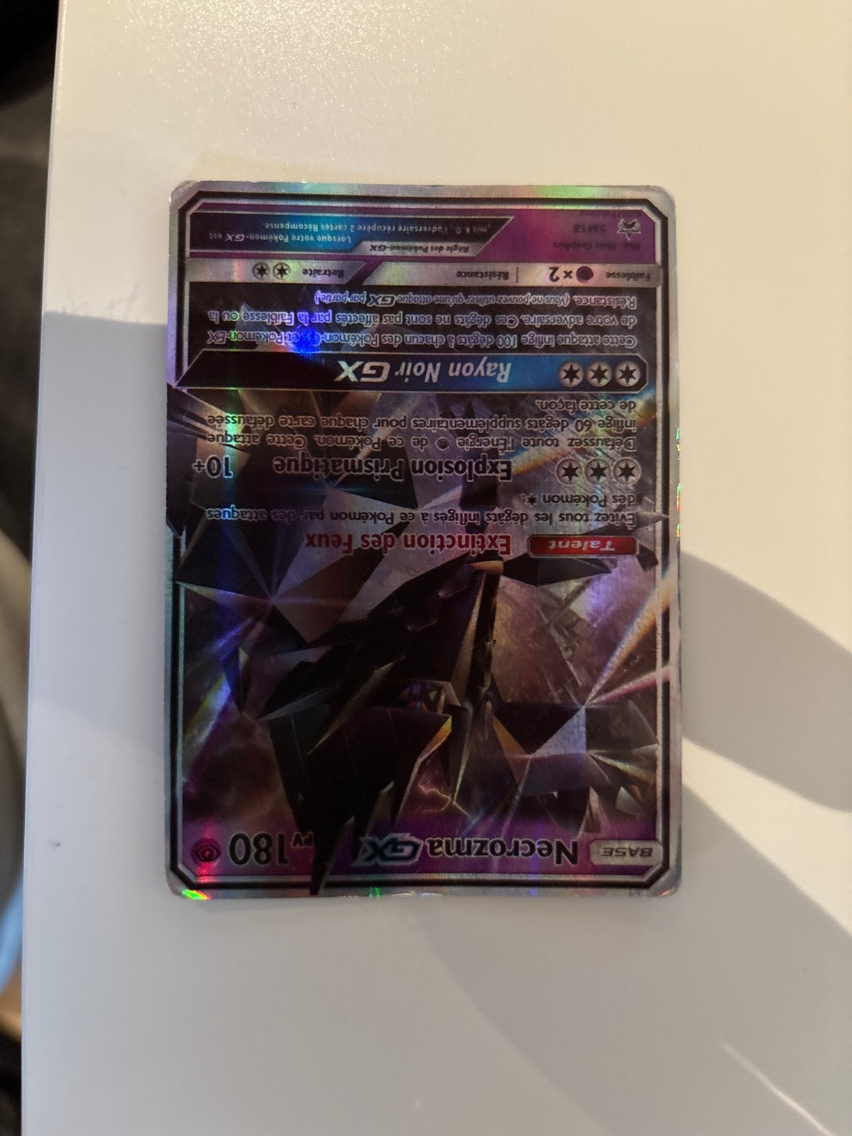 Necrozma GX Pokémon kaart - Zeldzaam en Holografisch, Ophalen of Verzenden, Zo goed als nieuw, Losse kaart, Foil