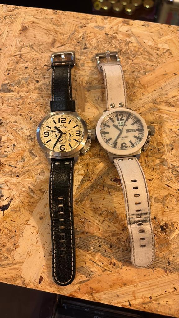 TW Steel Horloges met Grote Kast - Set van 2, Staal, Polshorloge, Ophalen, Overige merken