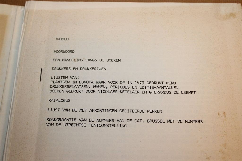 Begin Boekdrukkunst in de Nederlanden — Catalogus 1973, Ophalen of Verzenden, Gelezen