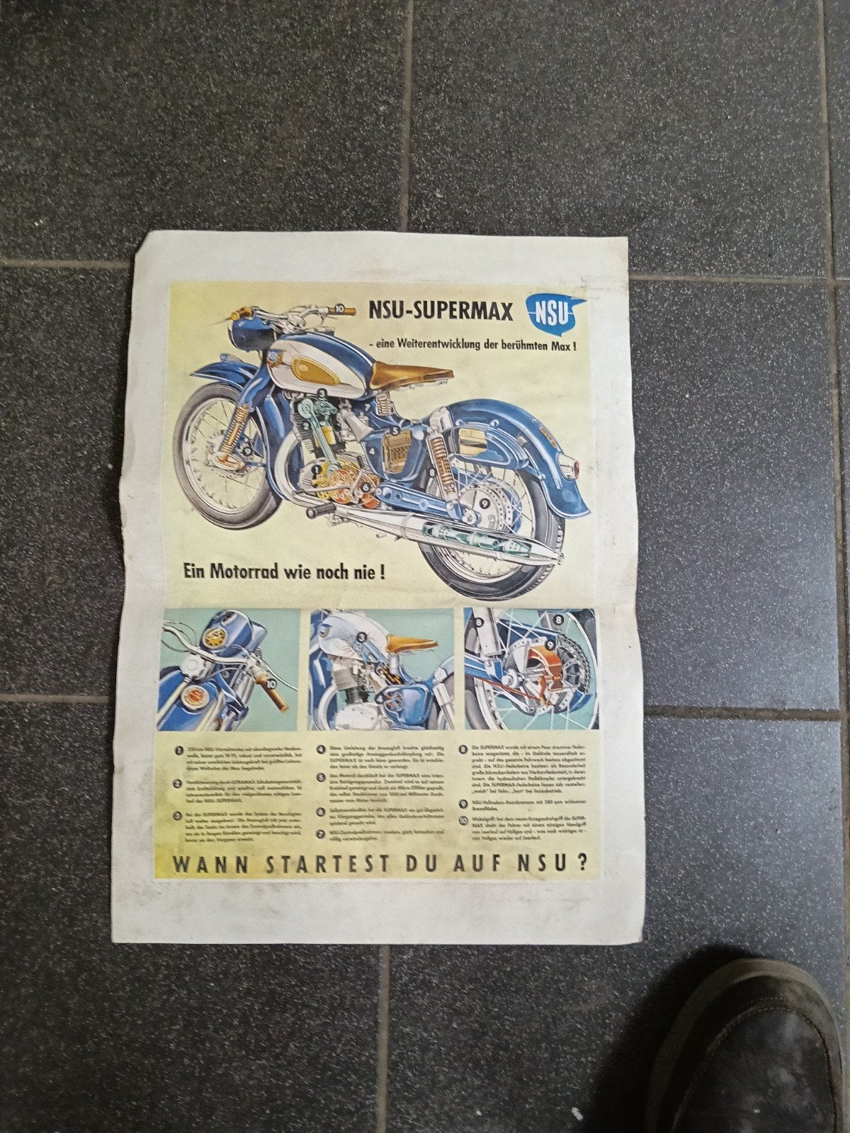 Folder NSU supermax te koop, Ophalen of Verzenden, Zo goed als nieuw