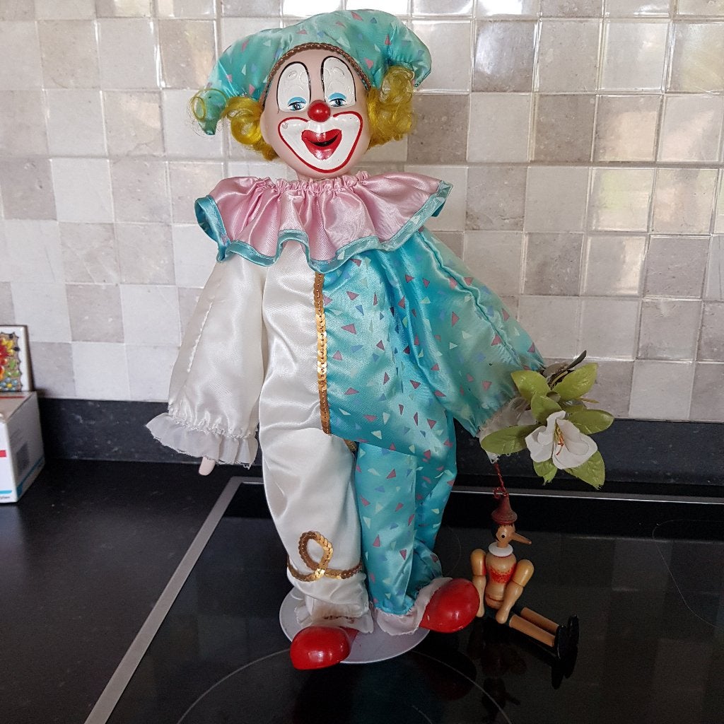 Clowntje beeld, Verzamelen, Beelden en Beeldjes, Ophalen of Verzenden, Zo goed als nieuw, Mens
