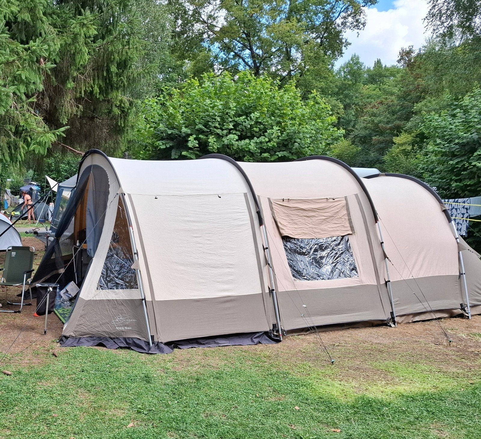 Bardani Mambo Beach RSC royale 4-persoons tunneltent, Caravans en Kamperen, Tenten, Ophalen, Gebruikt, Tot en met 4