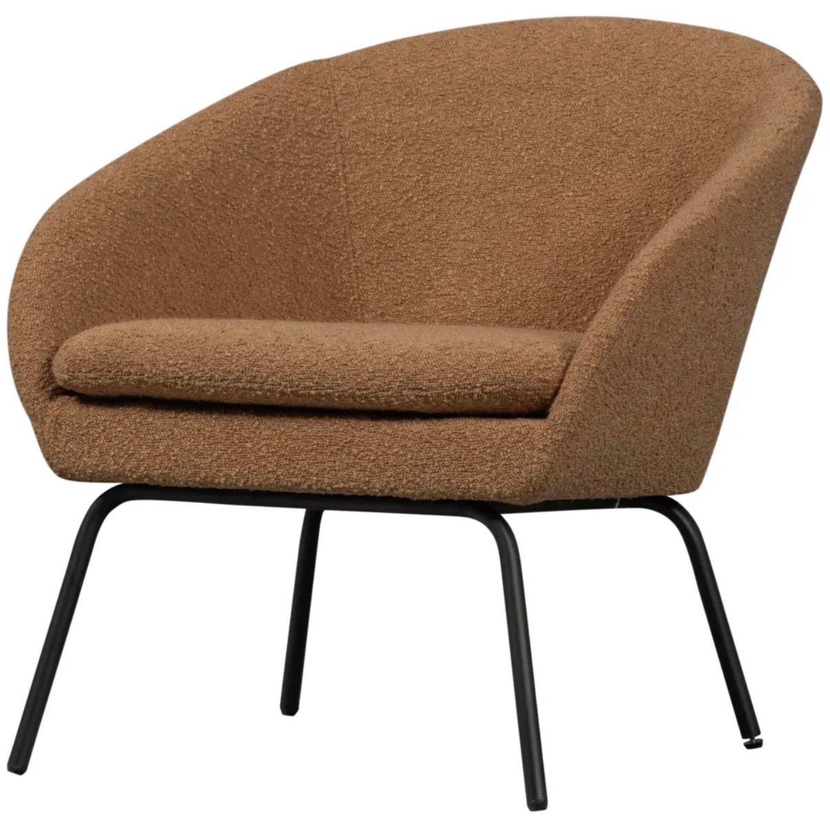 Nieuwe fauteuil cognac kleur, Ophalen, Nieuw, 75 tot 100 cm, 50 tot 75 cm