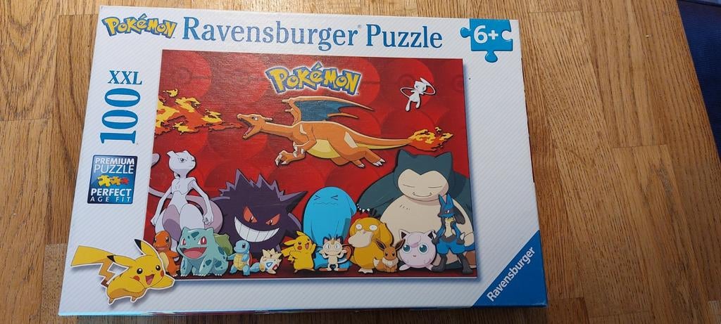 Pokémon puzzel 100 stukjes, Ophalen of Verzenden, Meer dan 50 stukjes, Zo goed als nieuw, 6 jaar of ouder