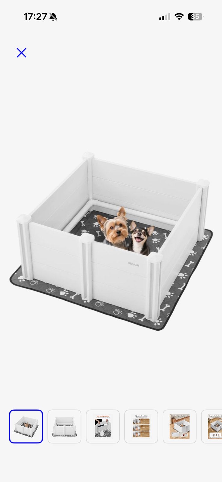 Nieuwstaat werpkist, Dieren en Toebehoren, Hondenhokken, Ophalen of Verzenden, Zo goed als nieuw, 110 cm of meer, Minder dan 65 cm