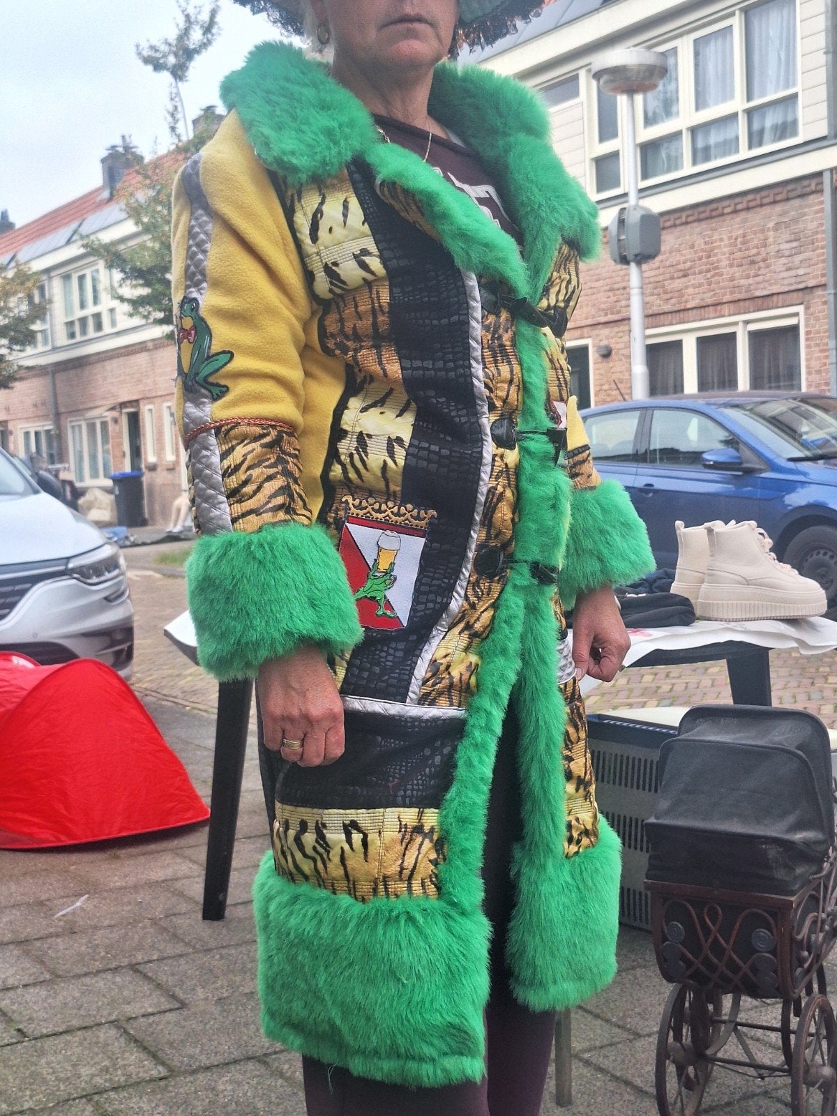 carnavalsjas, Kleding | Dames, Ophalen of Verzenden, Gedragen, Maat 38/40 (M), Carnaval