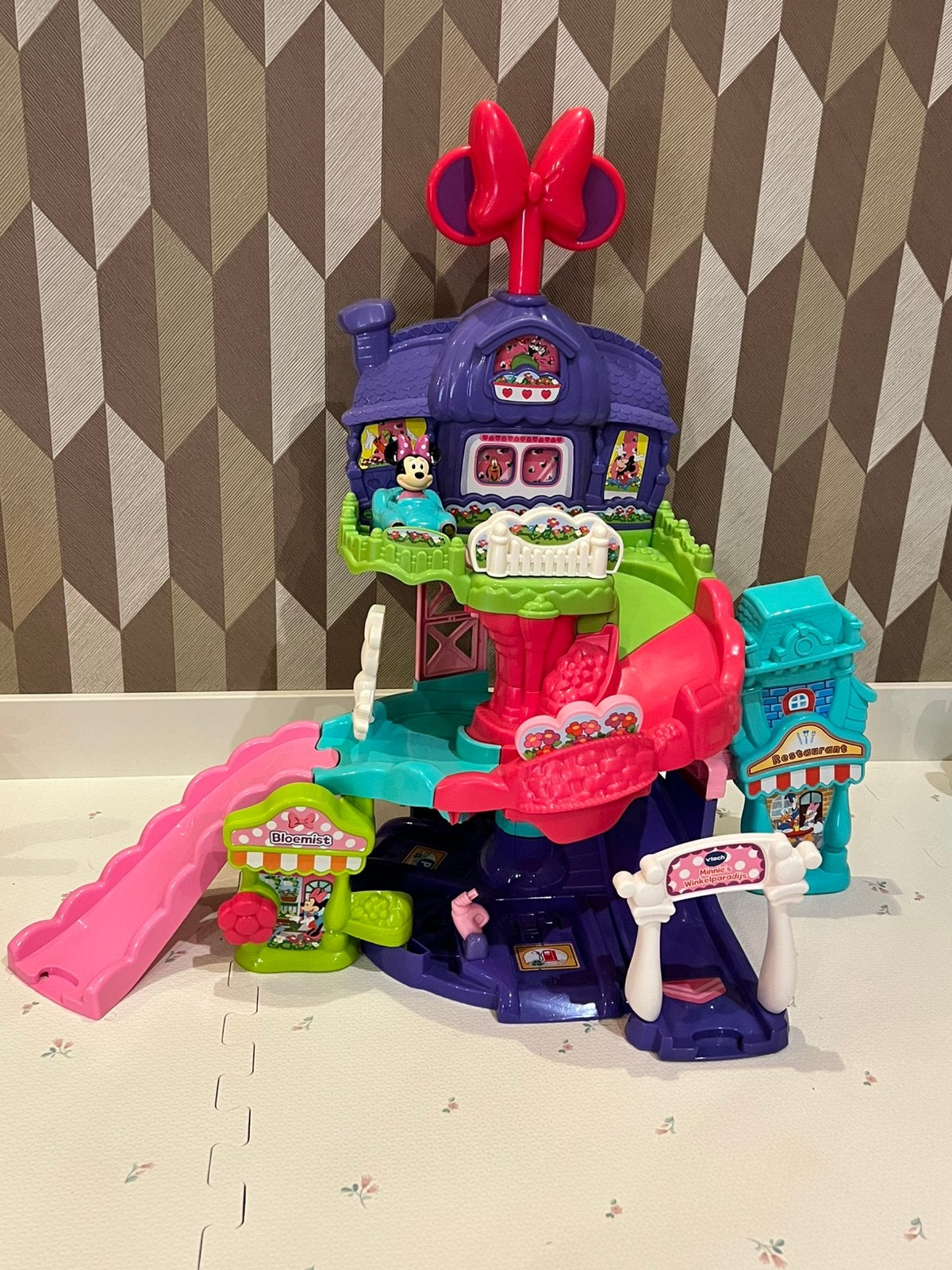 VTech toet toet auto’s Disney Minnie Mouse Winkelparadijs, Ophalen of Verzenden, Gebruikt, 2 tot 4 jaar