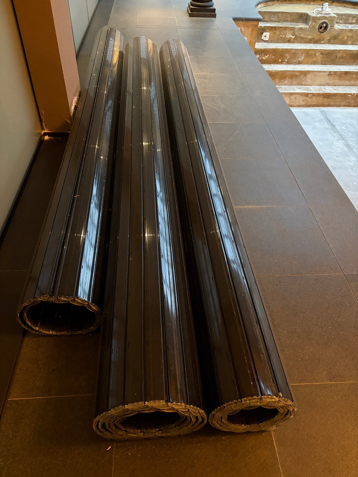Aquadeck zwembad roldeck ca. 12 x 4 meter – incl. motor, Ophalen, Overige materialen, 6 meter of meer, Overige typen
