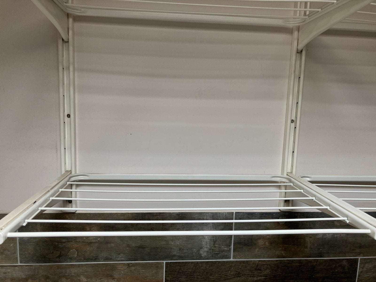 Ikea Boaxel wandrek systeem met 9 draadmanden - Wit, Ophalen, Gebruikt