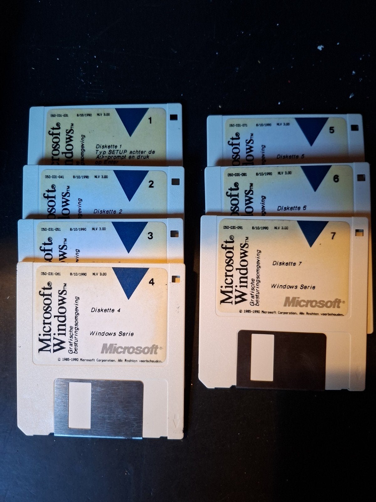 Nederlandstalig Microsoft Windows 3.0 (1990) - Complete disk, Computers en Software, Ophalen, Gebruikt, Windows