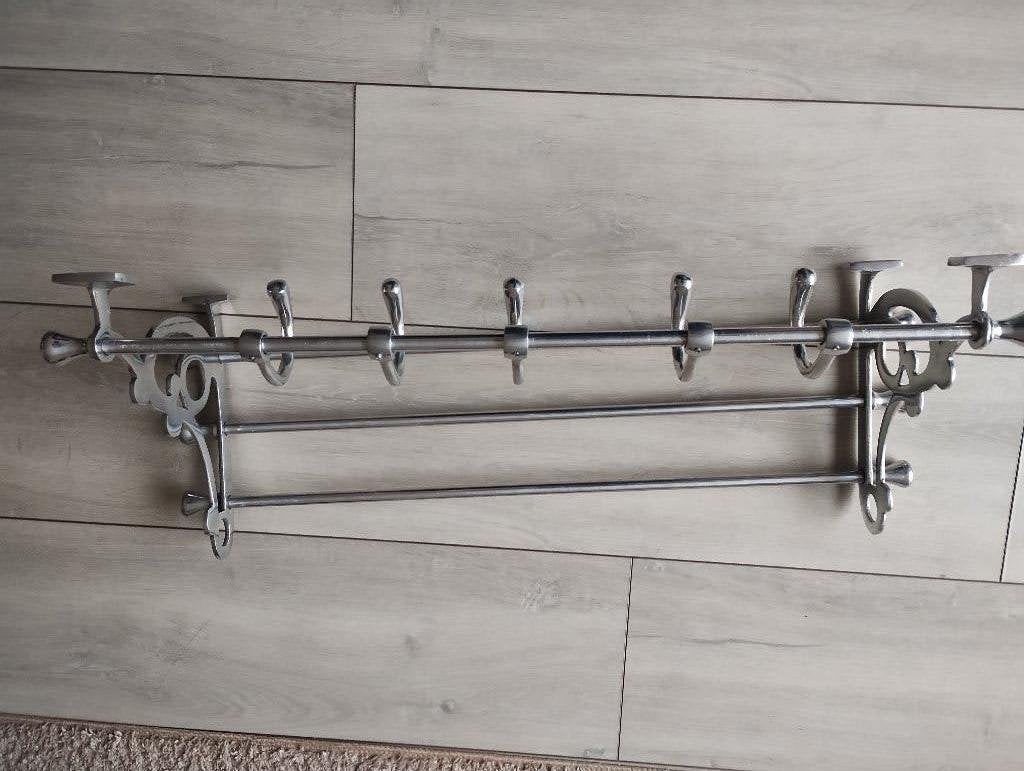 Vintage Franse kapstok / bagagerek, Zo goed als nieuw, Minder dan 100 cm, Metaal, Ophalen