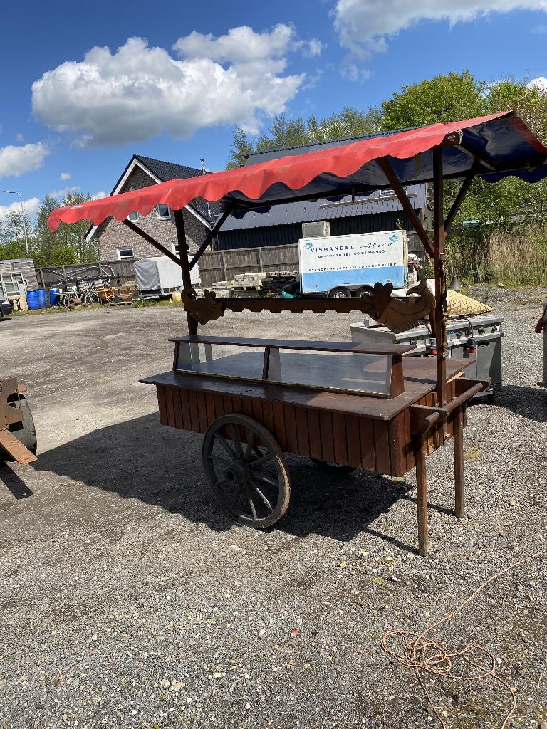 Nostalgische houten Haringkar / Marktkraam / Verkoopwagen, Ophalen, Overige typen