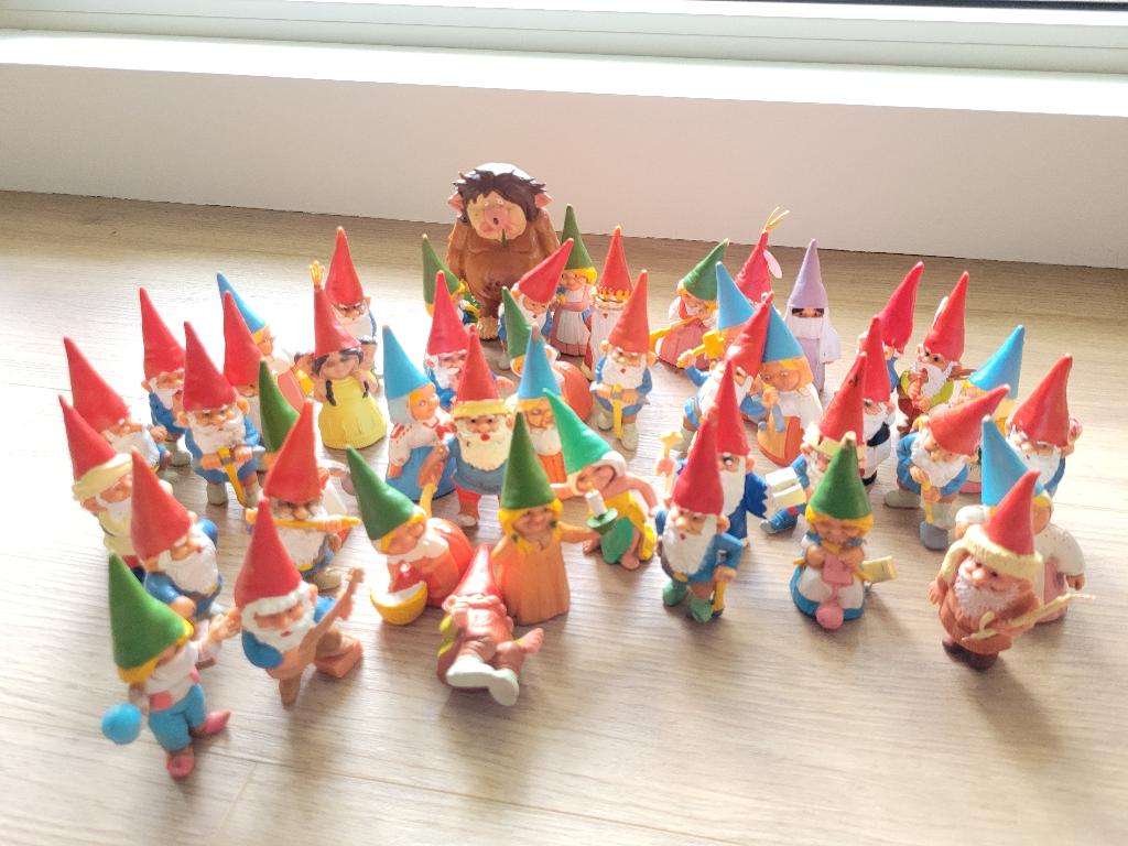 vintage David de kabouter poppetjes, Ophalen of Verzenden, Gebruikt
