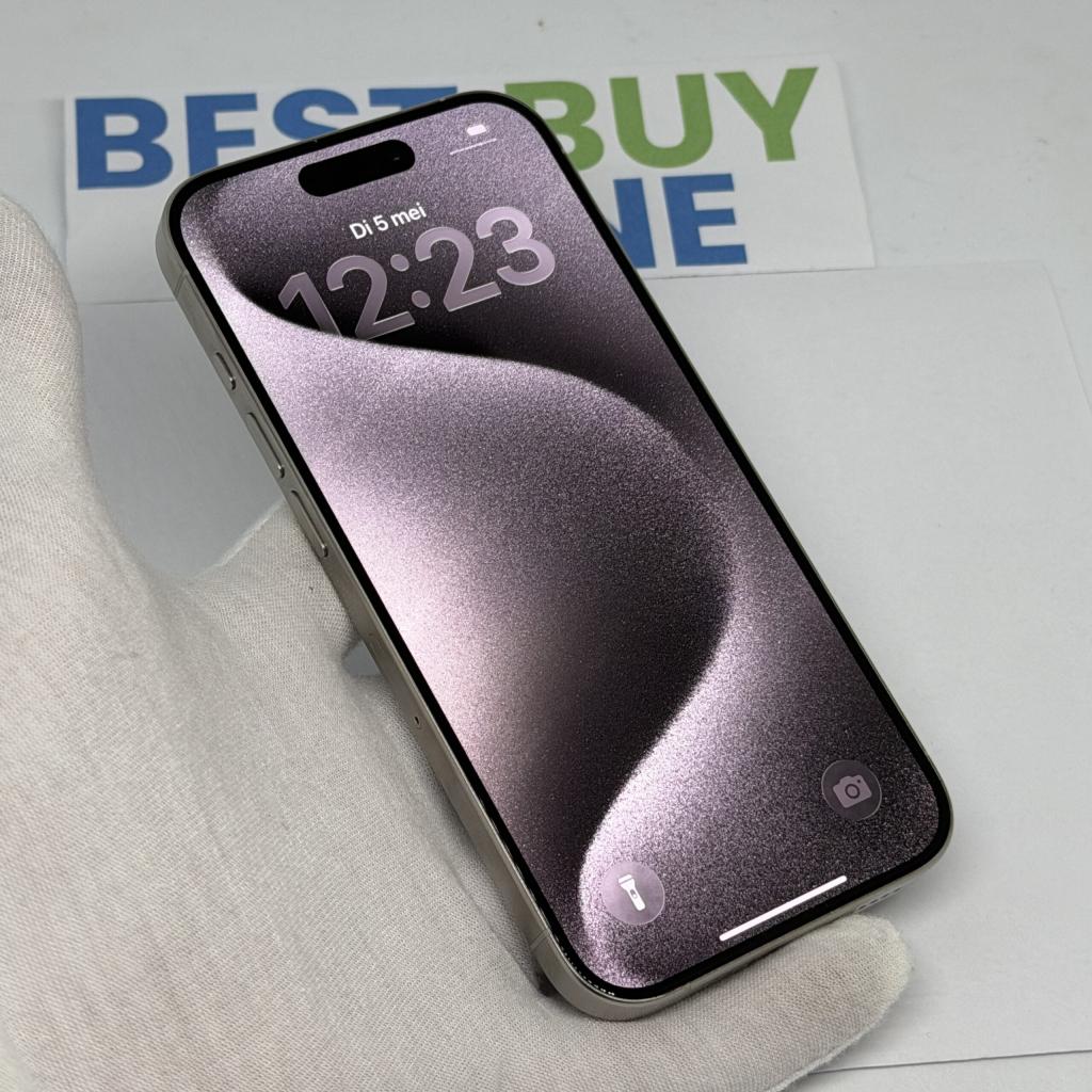 iPhone 15 Pro 128GB wit /87% batt /zichtbaar gebruikt /garan, 128 GB, Apple, Wit, 87 %