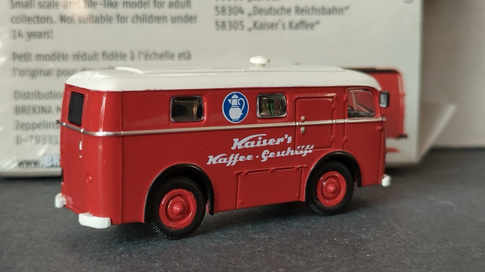 Elektrowagen Kaiser Kaffee 1;87 Brekina Aanbieding Pol, Auto, Verzenden, Nieuw, M