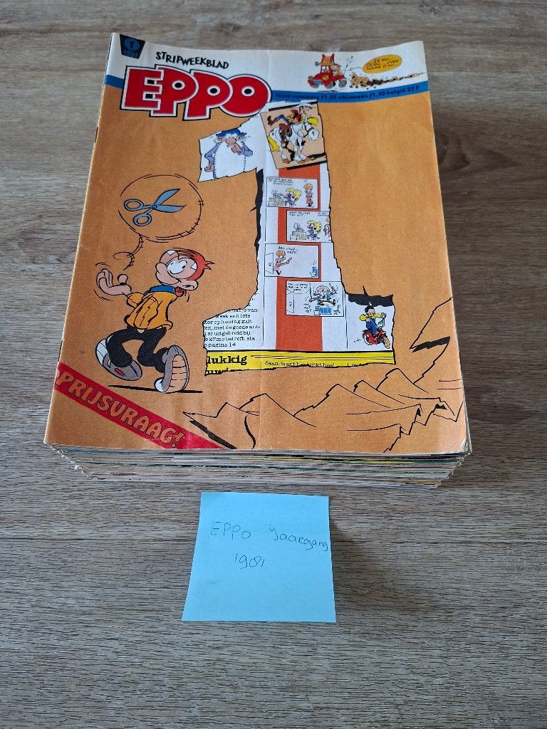 Complete jaargang Eppo weekbladen jaargang 1981, Boeken, Stripboeken, Gelezen, Complete serie of reeks, Ophalen of Verzenden