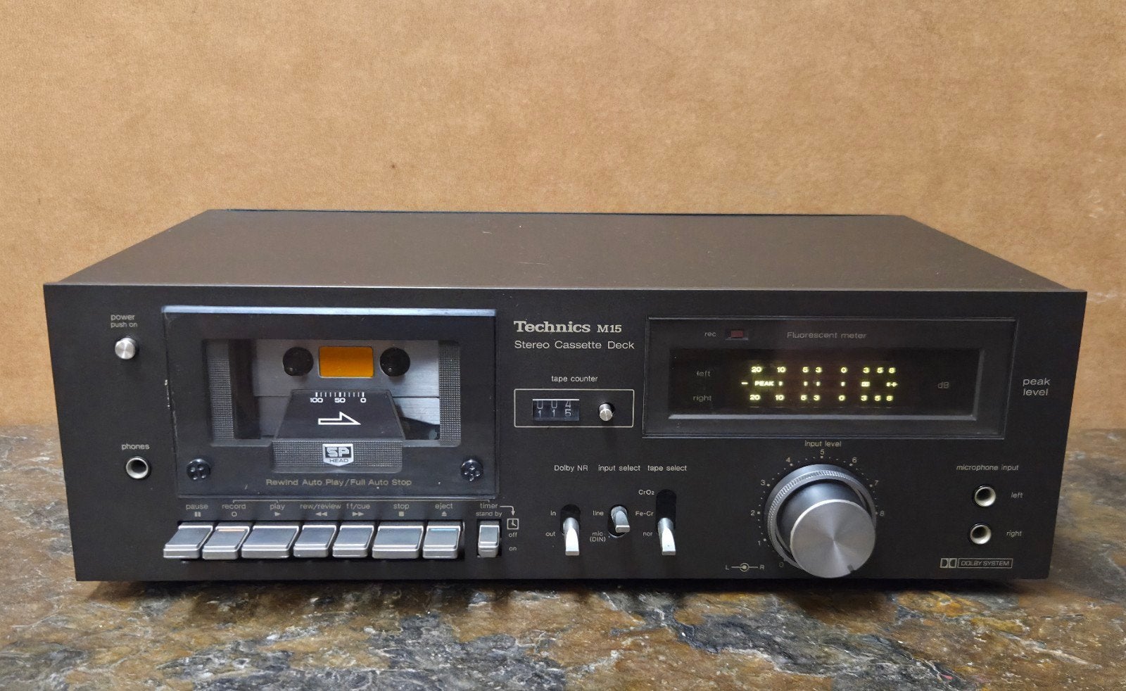Technics RS-M15 cassettedeck met garantie, Audio, Tv en Foto, Cassettedecks, Overige merken, ., Enkel, Ophalen of Verzenden