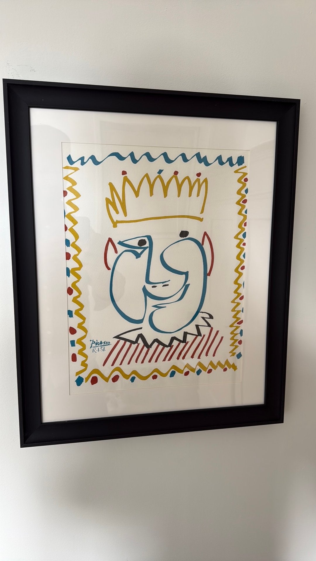 Pablo Picasso (1881-1973) - Le roi heureux / Carnaval 1951, Origineel, Ophalen, Portret en Figuren, Lithografie