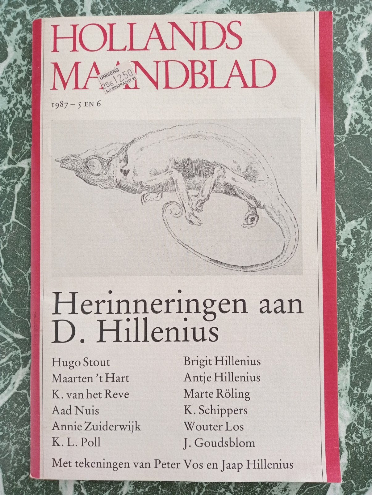 Hollands Maandblad 1987 - Herinneringen aan D. Hillenius, Ophalen of Verzenden, Gelezen, Overige typen