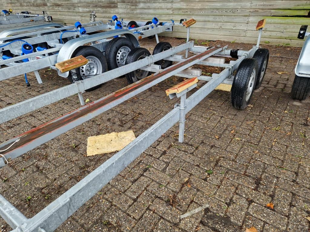 Pega ST 2000 stallingtrailer voor sloepen !!!, Watersport en Boten, Ophalen, Gebruikt, 1500 tot 3000 kg, Sloepentrailer