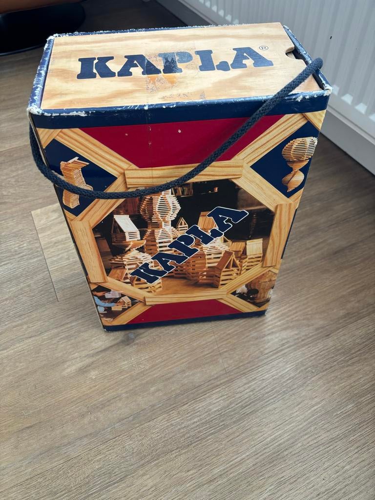 Kapla bouwblokken in houten kist, Kinderen en Baby's, Ophalen, Gebruikt, Overige merken