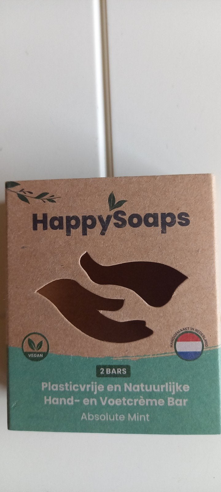 HappySoaps Hand- en Voetcrème Bar - Absolute Mint, Ophalen of Verzenden, Nieuw, Bodylotion, Crème of Olie