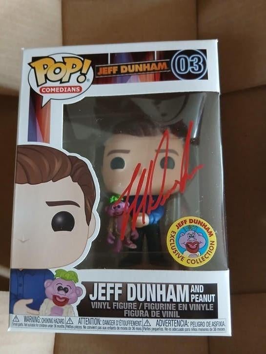 Funko Pop! Jeff Dunham & Peanut - Gesigneerd, Ophalen of Verzenden, Zo goed als nieuw