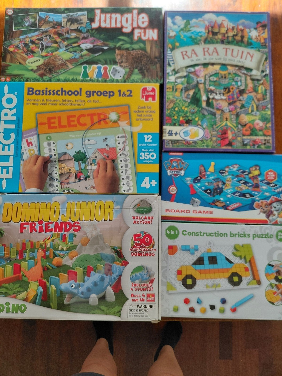 Spellen: Electro, Paw patrol, Jungle Fun, Rara tuin, Domino, Hobby en Vrije tijd, Gezelschapsspellen | Bordspellen, Een of twee spelers