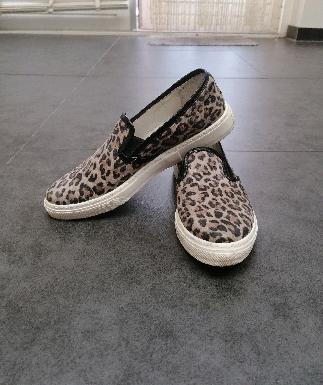 Nubikk jaguar print espadrilles maat 38 zacht leer camel, Nubikk, Bruin, Ophalen of Verzenden, Espadrilles of Moccasins