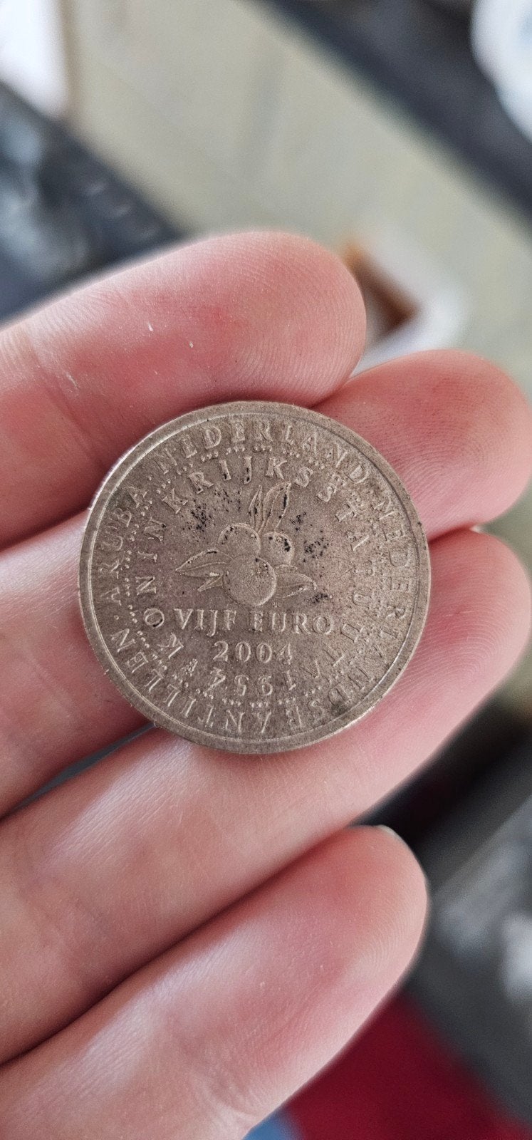 5 Euro 2004 Nederlandse Antillen Koningin Beatrix, Postzegels en Munten, Ophalen of Verzenden
