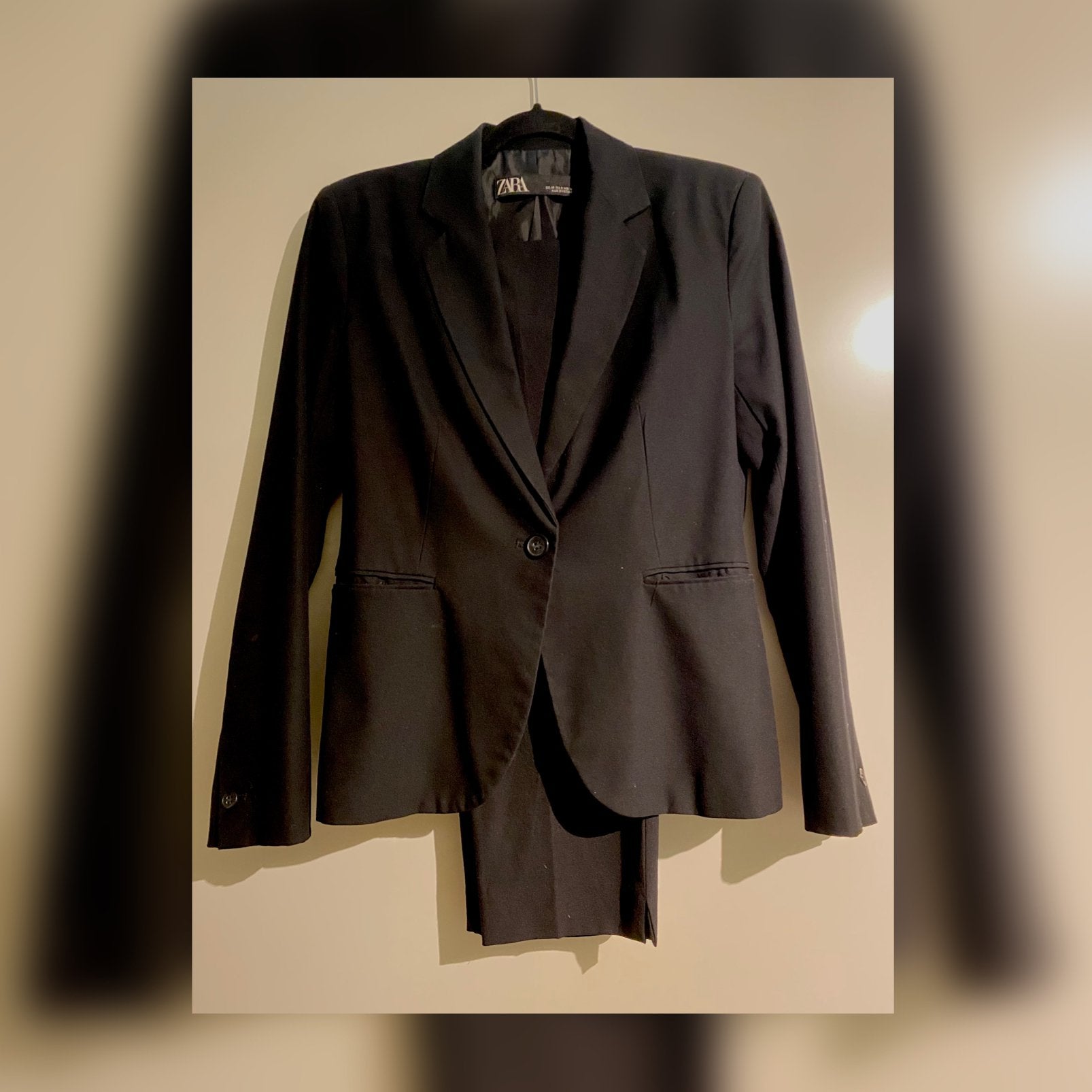 Zwart pak van Zara, Kostuum of Pak, Zwart, Gedragen, Ophalen