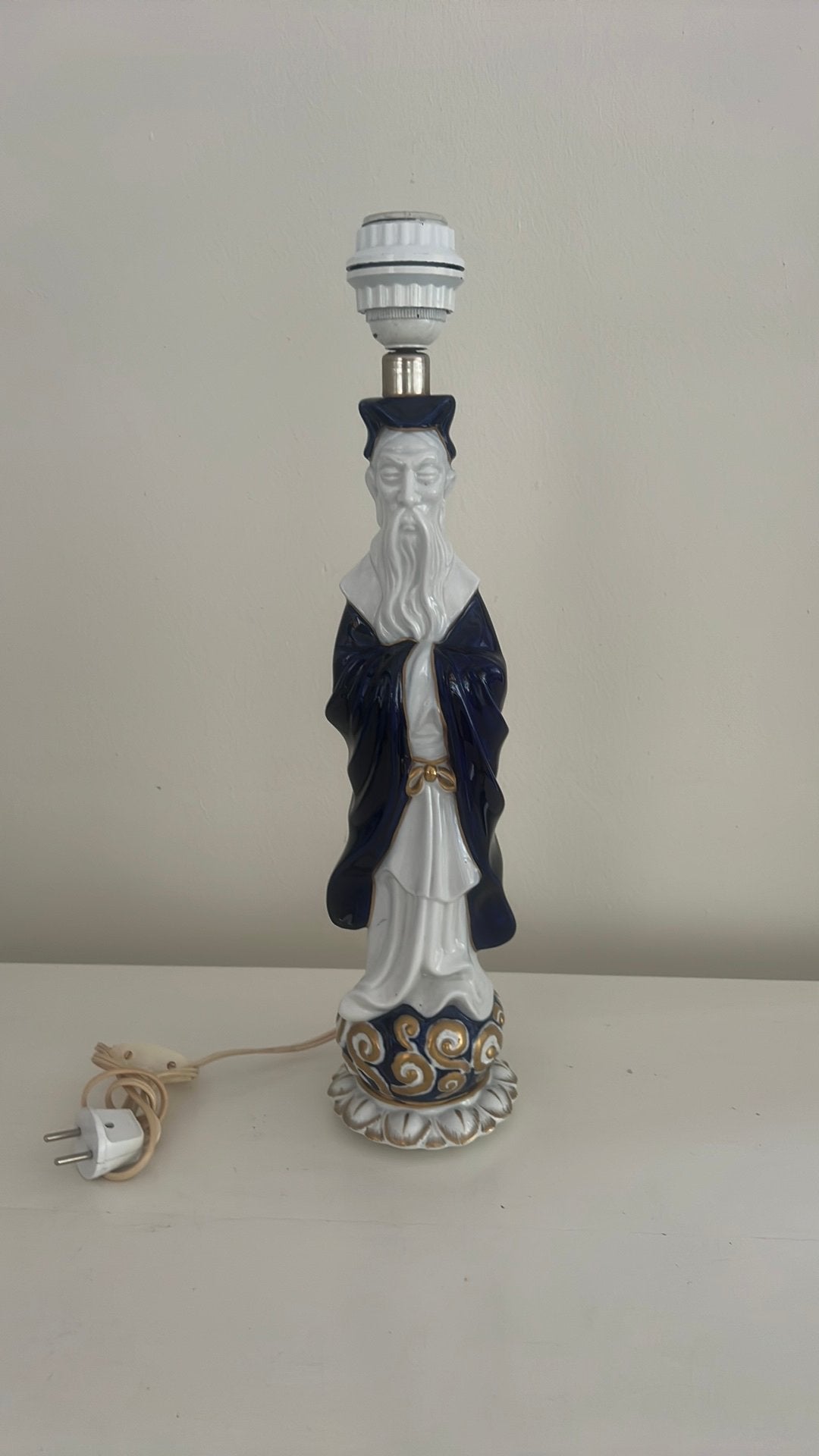 Unieke lampenvoet, chinese Mud Man., Ophalen of Verzenden