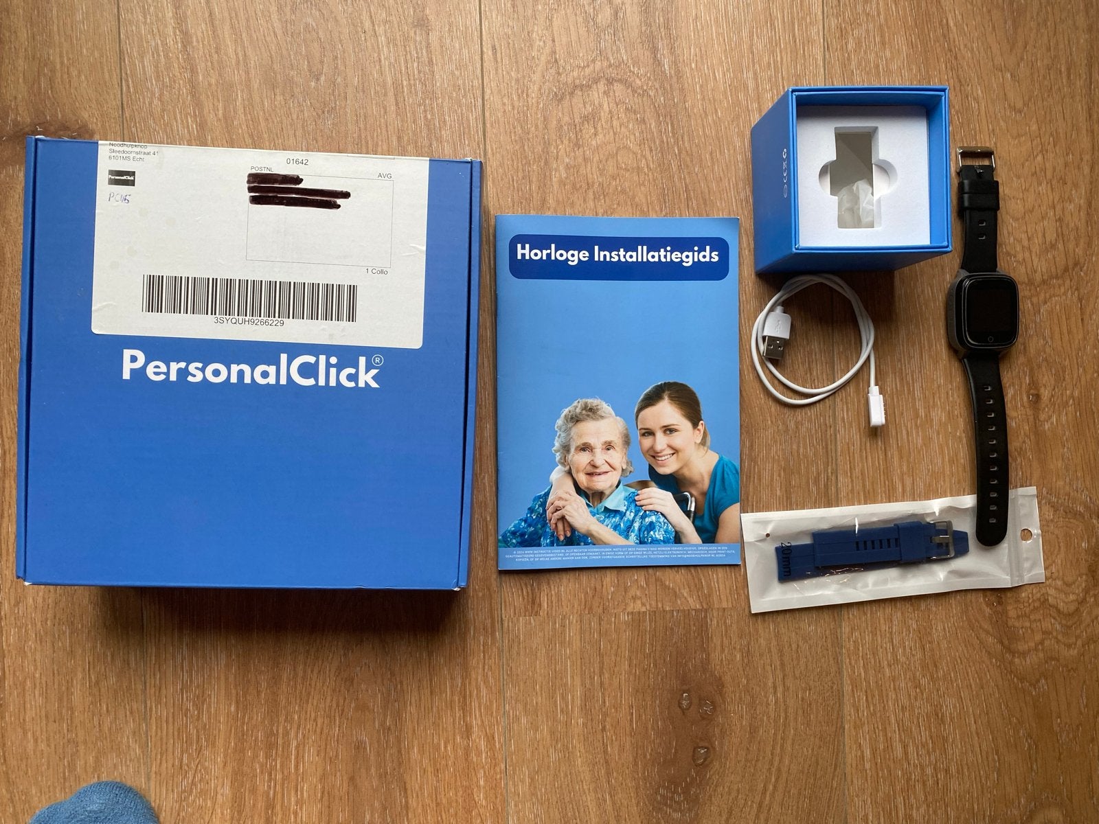 PersonalClick Noodhulpknop Smartwatch - Zwart, Ophalen, Zo goed als nieuw, Waterdicht, GPS