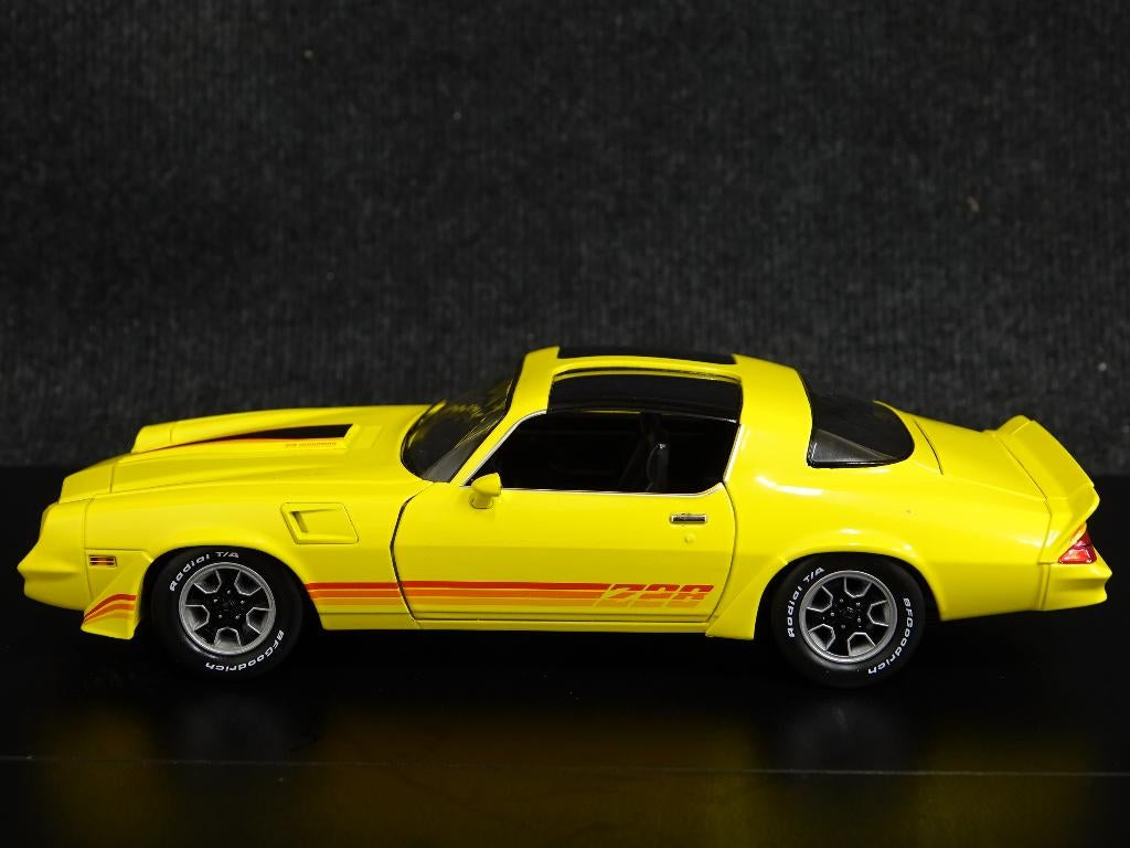 Greenlight 1:18 1980 Chevrolet Camaro Z28 T-Top geel, Overige merken, Auto, Onbekend, Nieuw