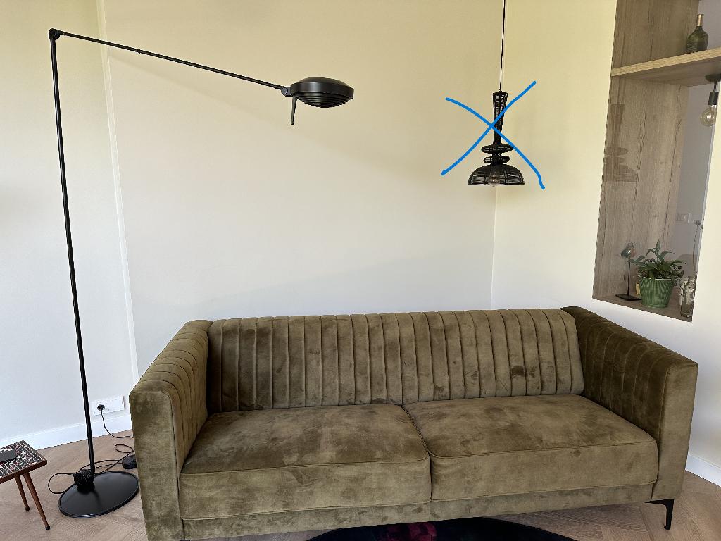 Lumina Elle-55 staande lamp, Ophalen, Gebruikt, Metaal, 150 tot 200 cm