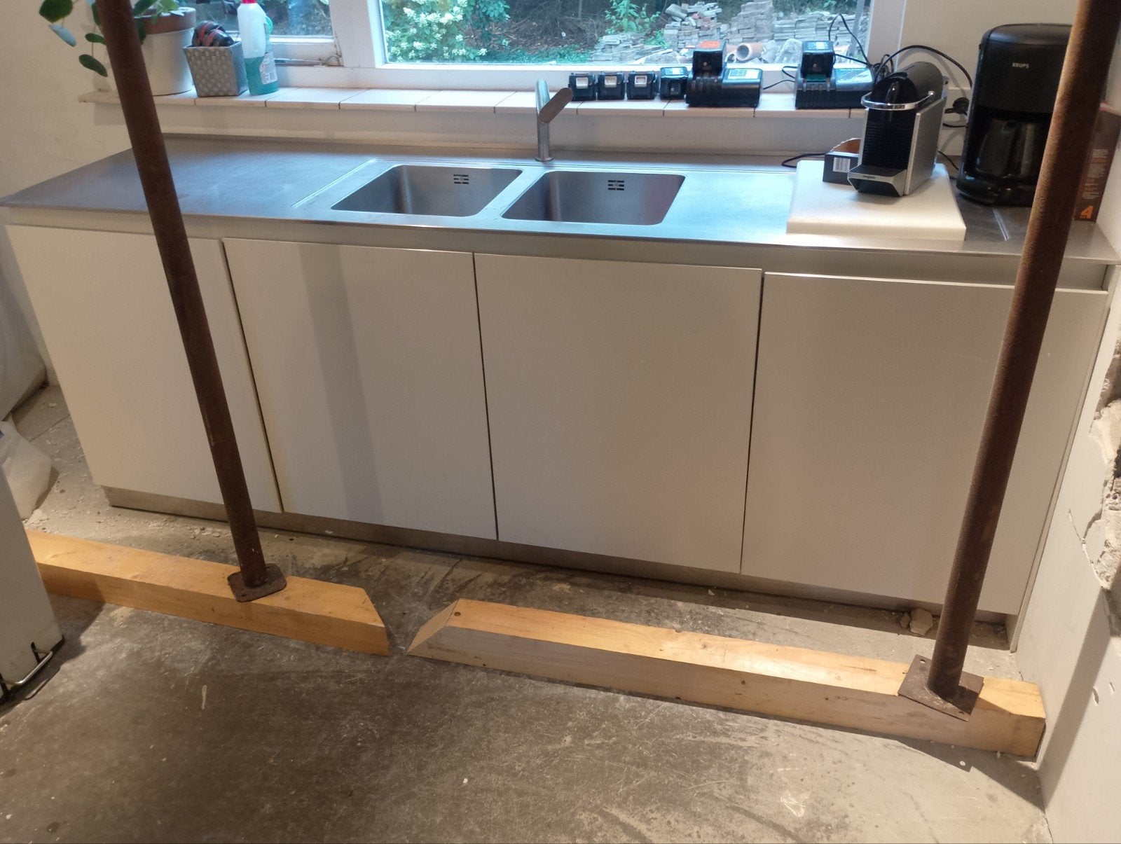 Bulthaup Keuken - met Miele koelkast en diepvries, Huis en Inrichting, Ophalen, Gebruikt, Wit, Enkelwandige keuken